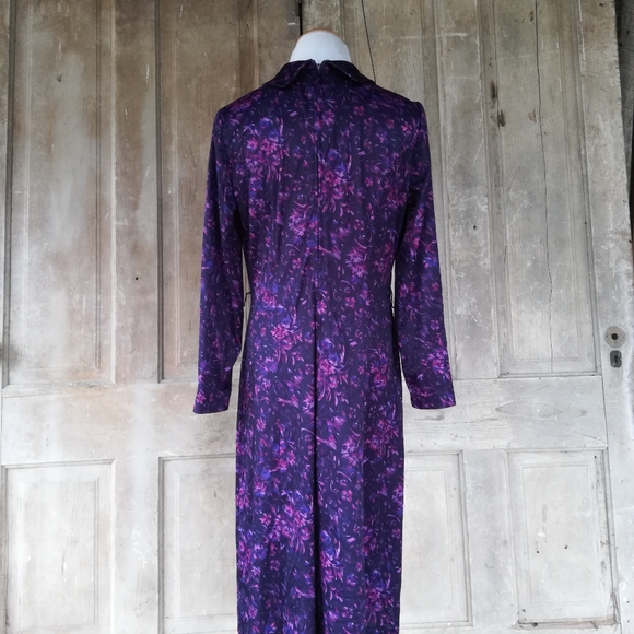 Vintage Purple Bow Tie Dress - Picture 8 of 8